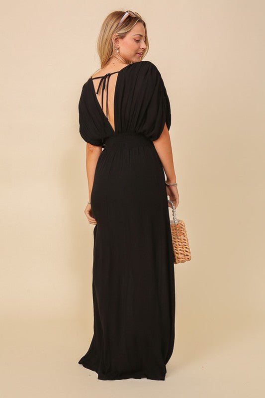 Summer Spring Vacation Maxi Sundress Lined - KOKOTETE