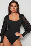 Swiss dot long sleeve bodysuit - KOKOTETE