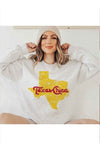 TEXAS CHICA GRAPHIC PLUS SIZE SWEATSHIRT - KOKOTETE