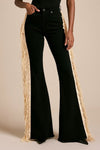 Texas Sun Bell Bottom Jean - Beige Fringe - KOKOTETE