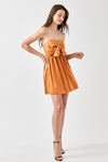 Tie Front Tube Romper Dress - KOKOTETE