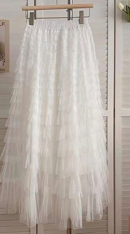 Tiered midi skirt - KOKOTETE