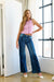 TUMMY CONTROL HIGH RISE RELAXED FLARE JEANS - KOKOTETE