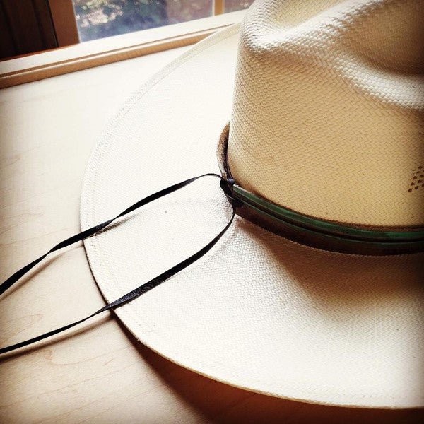 Turquoise Navajo Embossed Leather Hat Band - KOKOTETE