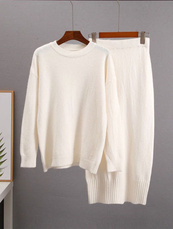 Two piece knit skirt set - KOKOTETE