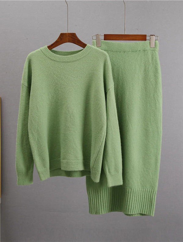 Two piece knit skirt set - KOKOTETE
