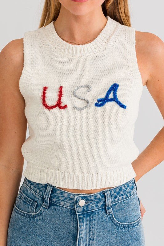 USA Knit Tank Top - KOKOTETE