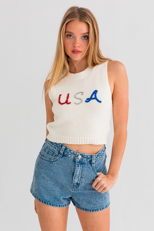 USA Knit Tank Top - KOKOTETE