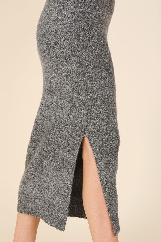 V - Neck Sweater Maxi Dress - KOKOTETE
