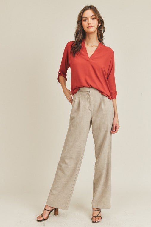 V Neck Top - KOKOTETE
