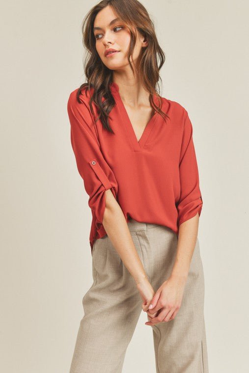 V Neck Top - KOKOTETE