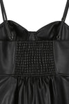 Vegan leather bustier mini dress - KOKOTETE