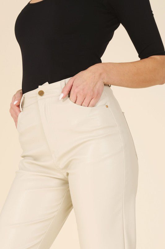 Vegan leather pants - KOKOTETE