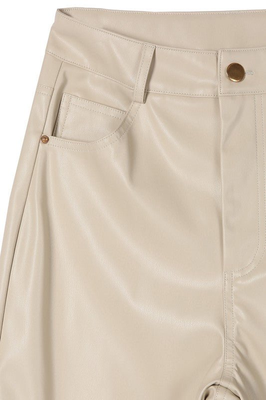 Vegan leather pants - KOKOTETE