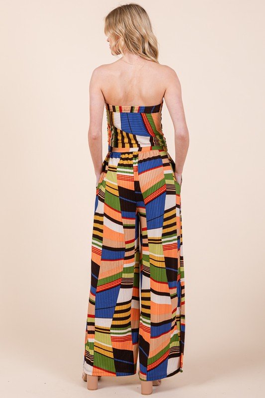 Wide Leg Jumpsuit with Pockets - KOKOTETE
