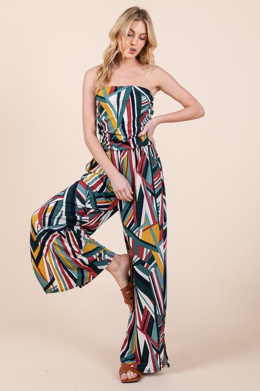 Wide Leg Jumpsuit with Pockets - KOKOTETE