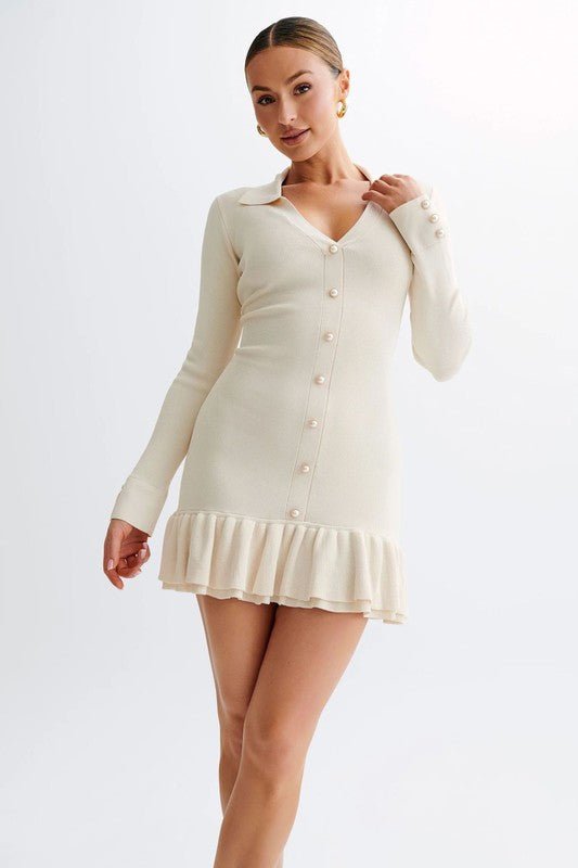 WOMEN FASHION SWEATER DRESS - KOKOTETE