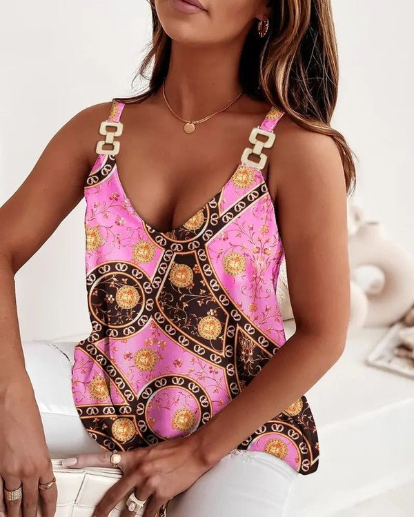 Women Printed Tank TOP - KOKOTETE