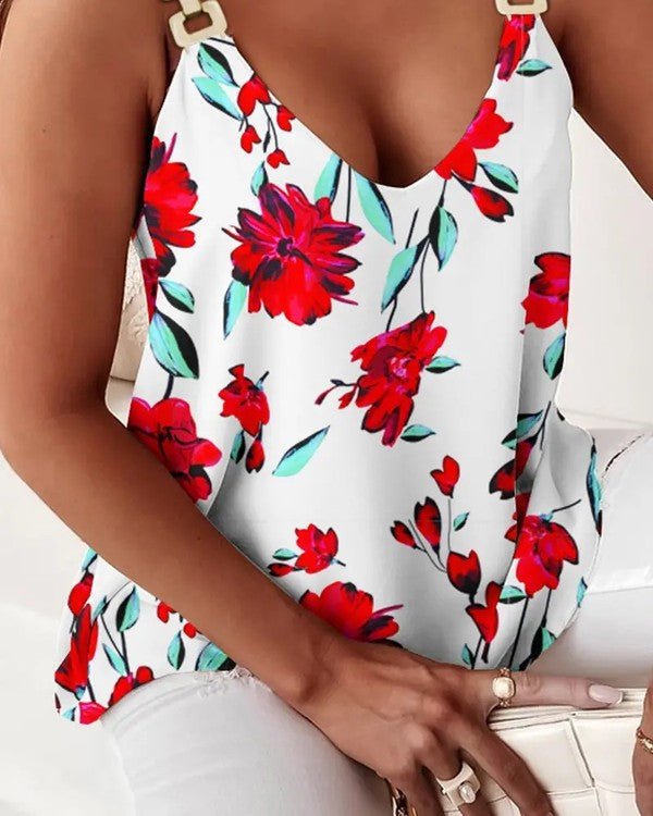 Women Printed Tank TOP - KOKOTETE