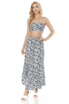 Women's Floral Skirt and TOP Set - KOKOTETE