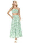 Women's Floral Skirt and TOP Set - KOKOTETE