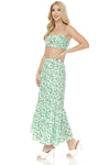 Women's Floral Skirt and TOP Set