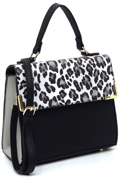 Colorblock Top Handle Satchel