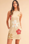 Daisy Flower Print Tank Dress