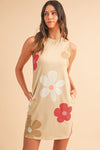 Daisy Flower Print Tank Dress