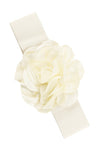 Chiffon Big Flower Charm Elastic Belt