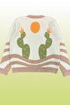 Desert cactus cardigan