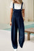 Plaid Print Buttoned Pocketed High Waist Overall