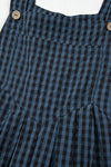 Plaid Print Buttoned Pocketed High Waist Overall