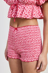 MINI RUFFLE PRINTED SHORTS