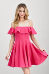 A Line Ruffle Dress - KOKOTETE