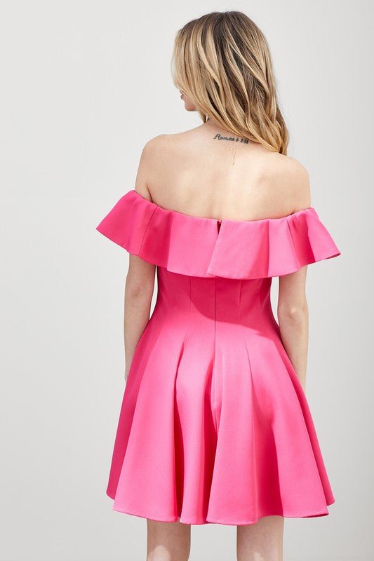 A Line Ruffle Dress - KOKOTETE