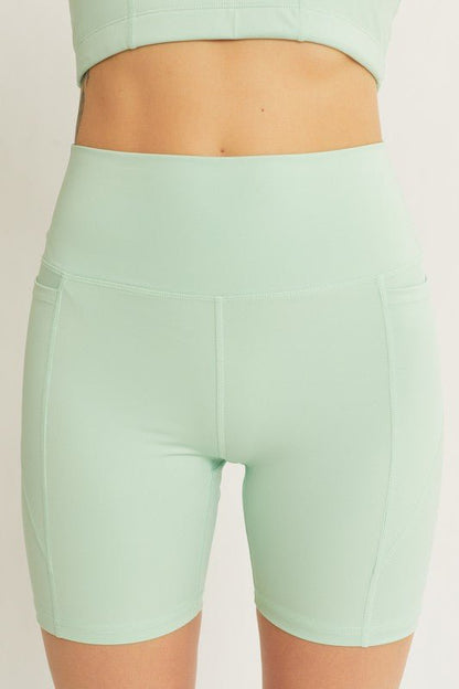 Activewear Leggings Shorts Seam Detail - KOKOTETE