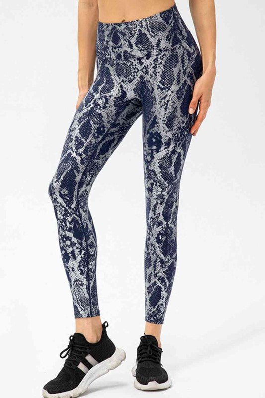 Animal Print Active Pants - KOKOTETE