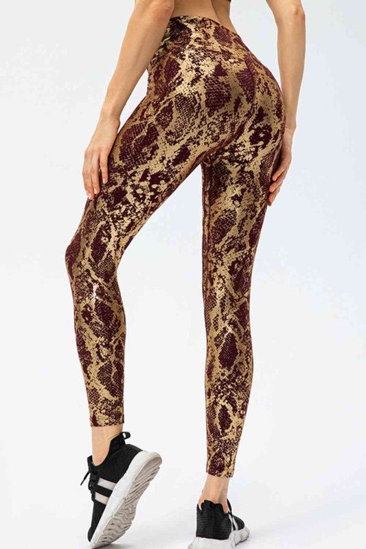 Animal Print Active Pants - KOKOTETE