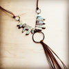 Aqua Terra Necklace w/ Copper Hoop and Fringe - KOKOTETE