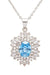 Aquamarine CZ Statement Pendant Necklace - KOKOTETE