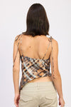 ASYMMETRICAL COWL NECK CAMI TOP - KOKOTETE