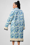 ATHINA FLORAL PRINT TASSLE TRENCH COAT - KOKOTETE