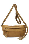 Braided Tassel Strap Crossbody Bag - KOKOTETE