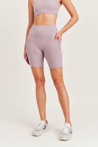 Bronze - TACTEL-Lycra High-Impact Biker Shorts - KOKOTETE