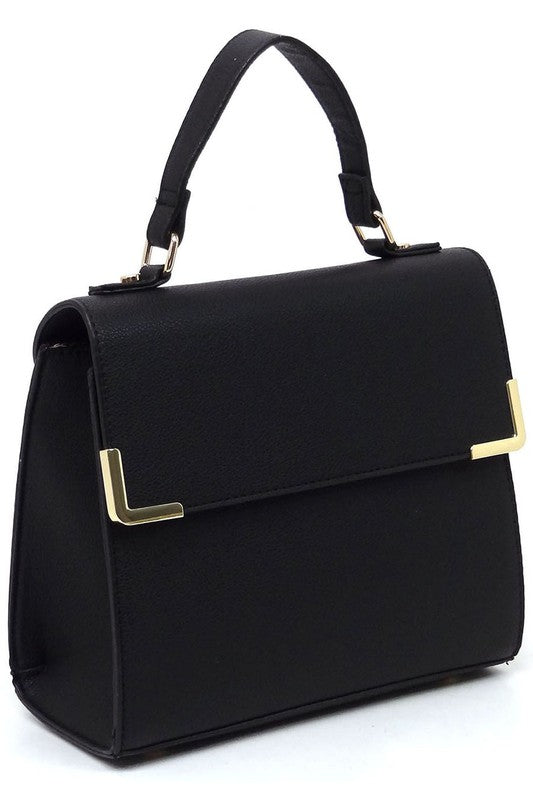 Colorblock Top Handle Satchel