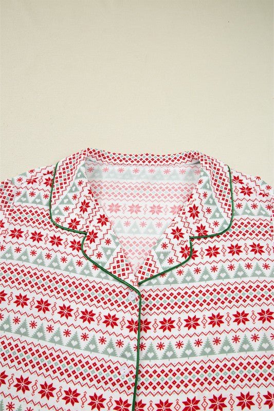 Christmas Shirt and Pants Pajama Set - KOKOTETE