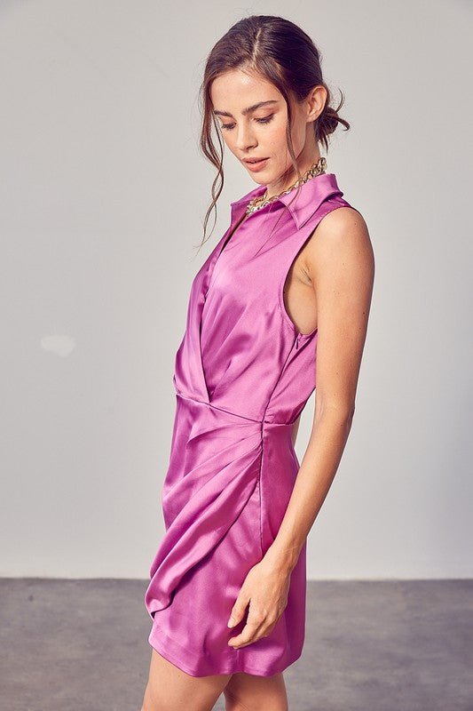 Collar Wrap Dress - KOKOTETE