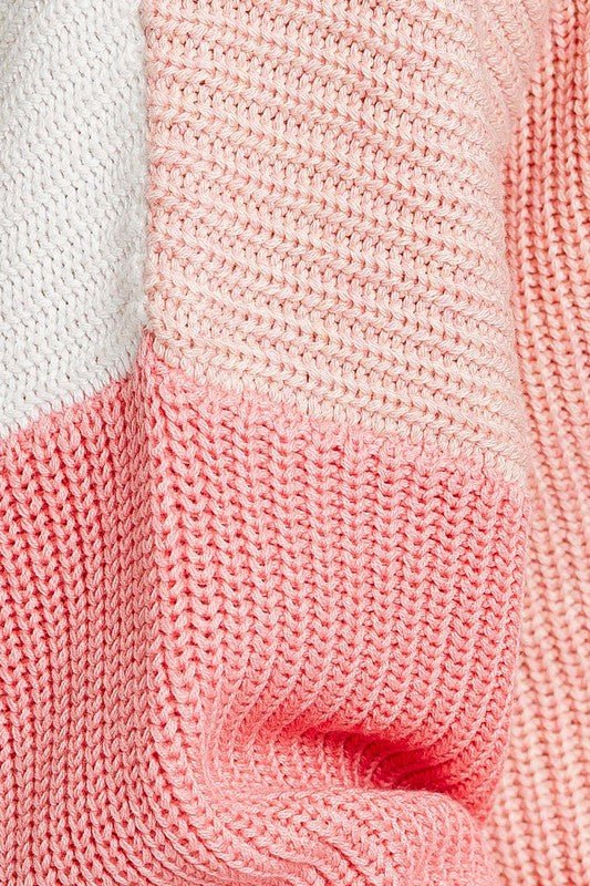 Color Block Oversize Sweater - KOKOTETE