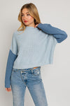 Color Block Oversize Sweater - KOKOTETE